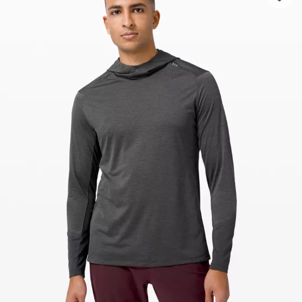 Lululemon Fast and Free Hoodie Heathered Graphite Grey / Graphite Grey L